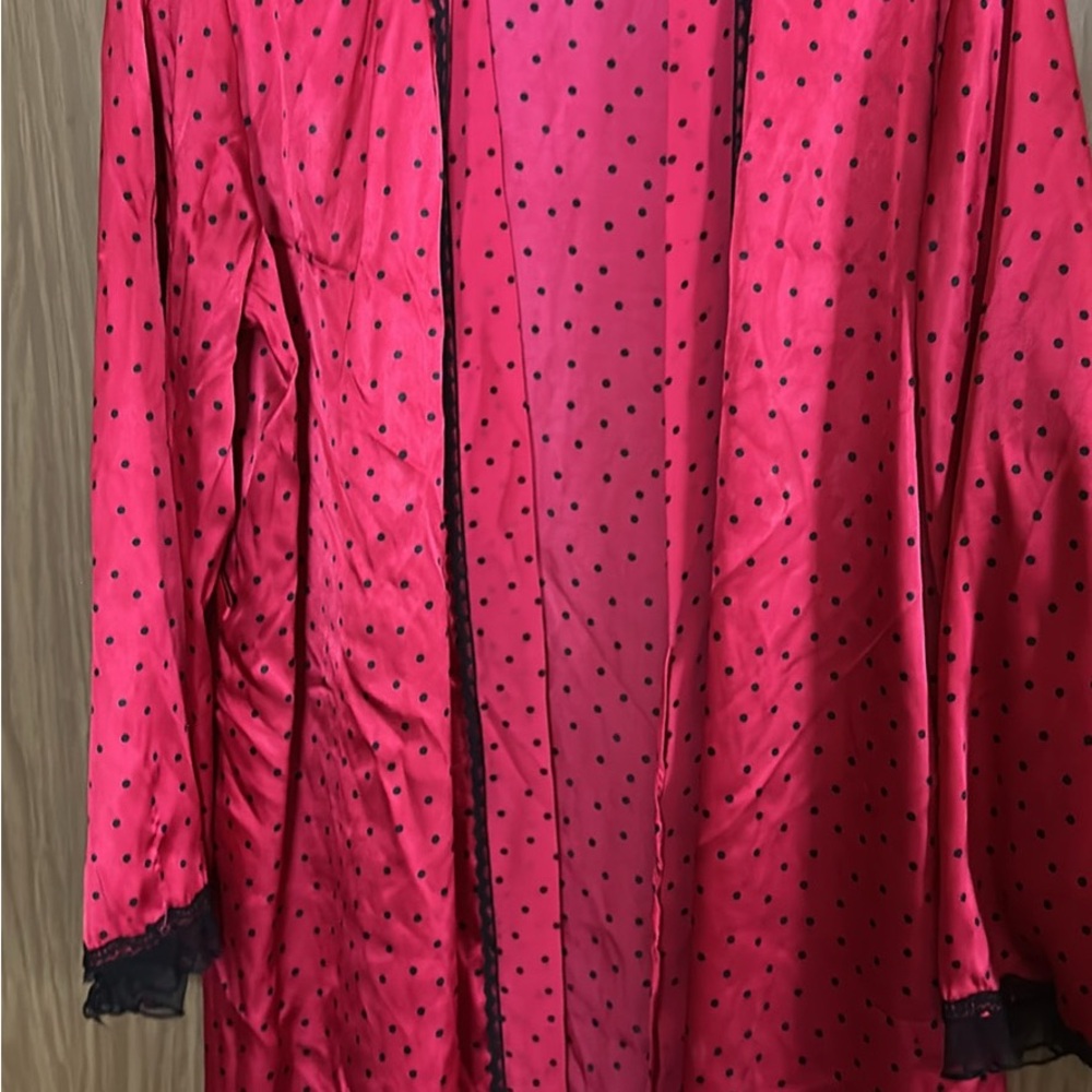 Pink Polka Dot Women's Robe